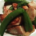 まぶたん's cooksnap of when they made 簡単ヘルシー♡鶏肉とスナップえんどう炒め.