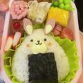 popon2525's cooksnap of when they made 幼稚園 お弁当 キャラ弁♡うさぎ３.