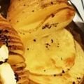 butter314's cooksnap of when they made レンジとトースターでハッセルバックポテト.