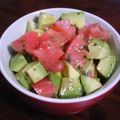 きょそ's cooksnap of when they made バジル香る♪アボカド＆トマトのマリネ.