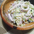 ドラエミ's cooksnap of when they made イカと玉ねぎときゅうりのごまマヨサラダ.