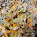 ズッキーーニ's cooksnap of when they made ★豚肉ღキャベツღ人参❤オイマヨ生姜★.