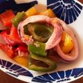 くま五郎's cooksnap of when they made いかとパプリカのうま塩ゆずこしょう炒め.
