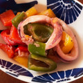 くま五郎's cooksnap of when they made いかとパプリカのうま塩ゆずこしょう炒め.