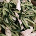 EmikoT's cooksnap of when they made 簡単ヘルシー♡キュウリと鶏ささみの酢の物.