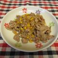 龍青空ママ's cooksnap of when they made 豚肉とコーンの甘い炒め物.