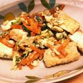 ★☆みみーちゃん☆★'s cooksnap of when they made 厚揚げとほうれん草の卵炒め.