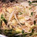UmEcO07's cooksnap of when they made もう一品に♪ 豆苗&モヤシ&ツナ玉子とじ.