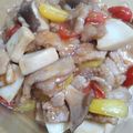 ukちーず☆'s cooksnap of when they made 5分でできる！豚こまとトマトのすき焼き風.