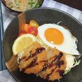 2児ママみきてぃ's cooksnap of when they made 目玉焼き丼！！.