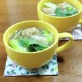 umemodoki's cooksnap of when they made 青梗菜☆肉団子☆春雨の中華スープ.