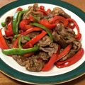 Etsu☆ko's cooksnap of when they made 牛肉とピーマンパプリカのオイソ炒め.