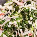 PMM's cooksnap of when they made レタス大量消費。春わかめとカニカマサラダ.