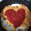 ふーちゃんとエレビー's cooksnap of when they made 簡単すぎる♡ワンポット半熟オムライス.