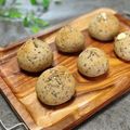 ぺとちゃんち's cooksnap of when they made ごまとクリームチーズのプチフランス.