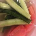 国産牛ホルモン極雅's cooksnap of when they made 簡単！キュウリのピクルス♬.