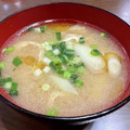 かのと's cooksnap of when they made ごま油香る、白ネギと油揚げの味噌汁.