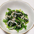 もぐ・ω・くま's cooksnap of when they made ほうれん草としらすの簡単おひたしナムル風.