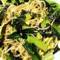 やえまりも's cooksnap of when they made もやしと小松菜の韓国海苔あえ.