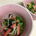 いちご2013's cooksnap of when they made 小松菜とカニカマの塩昆布和え.