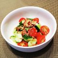 Dellaたん's cooksnap of when they made プチトマトときゅうりの一口サラダ.