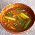 トモ２'s cooksnap of when they made なめこと小松菜と豆腐の味噌汁.