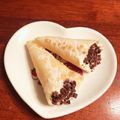 チェリチョコ's cooksnap of when they made 餃子の皮で簡単カンノーリ風スイーツ。.