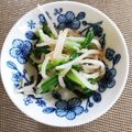 クックMO63WW☆'s cooksnap of when they made 栄養満点♪　にらともやしのナムル.