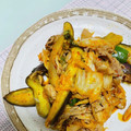 みぎわ's cooksnap of when they made 簡単！豚肉と茄子とピーマンのキムチ炒め.