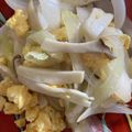 ちゃぎー's cooksnap of when they made エリンギと卵炒め★マヨソース.