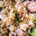 HoneySpla's cooksnap of when they made シンプルな卵レタス炒飯♡.