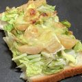 クックM6DK2O☆'s cooksnap of when they made 白菜とりんごのハニーチーズトースト.