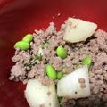 ＿＿は's cooksnap of when they made 簡単おつまみ♪長いもの甘辛そぼろ炒め.
