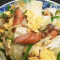 ＭＩＬＵ's cooksnap of when they made キャベツとウインナーの卵炒め.