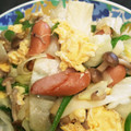 ＭＩＬＵ's cooksnap of when they made キャベツとウインナーの卵炒め.