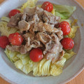 pukukoko's cooksnap of when they made 焼きキャベツ 豚肉のみそ炒めソースがけ.