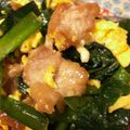 Takire's cooksnap of when they made ニラ玉豚炒め.