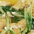 hirokky56's cooksnap of when they made すぐできる　水菜と油揚げの煮浸し.
