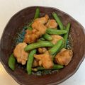 金木犀と山茶花's cooksnap of when they made スナップエンドウ☆えのき☆鶏もも肉炒め.