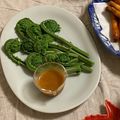 ChinchilaB's cooksnap of when they made 山菜　こごみの酢味噌あえ.