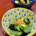 ルぴあ's cooksnap of when they made こんにゃくときゅうりのゴマ酢味噌あえ.