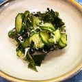 ★ころんたん★'s cooksnap of when they made わかめ、きゅうり、じゃこの酢の物.