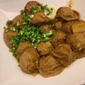 卵パン。's cooksnap of when they made 上海の味♡揚げ麩の肉詰め(油面筋塞肉).