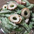 陸ケミ's cooksnap of when they made ☆スナップエンドウとちくわの梅マヨ和え☆.