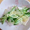 xyzクック's cooksnap of when they made 鶏胸肉とキュウリの和風バンバンジー.