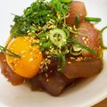 ＊みえこ＊'s cooksnap of when they made 驚愕NO.28 まぐろのユッケ風.