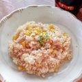 かおかおざえもん's cooksnap of when they made 炊飯器におまかせ♡コーンとツナのピラフ.