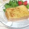 ＊naｰno＊'s cooksnap of when they made ブランチに✨ハムチーズフレンチトースト.