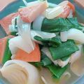 ☆３匹の子ぶた☆'s cooksnap of when they made 期間限定**葉玉ねぎの煮物**.