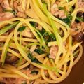 クックITELCB☆'s cooksnap of when they made バター醤油♪ツナとしめじと豆苗のパスタ.